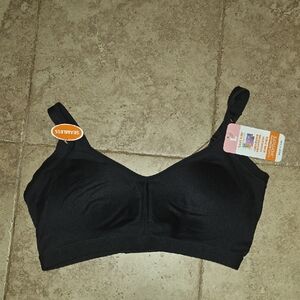 Warner's Black Seamless Bra